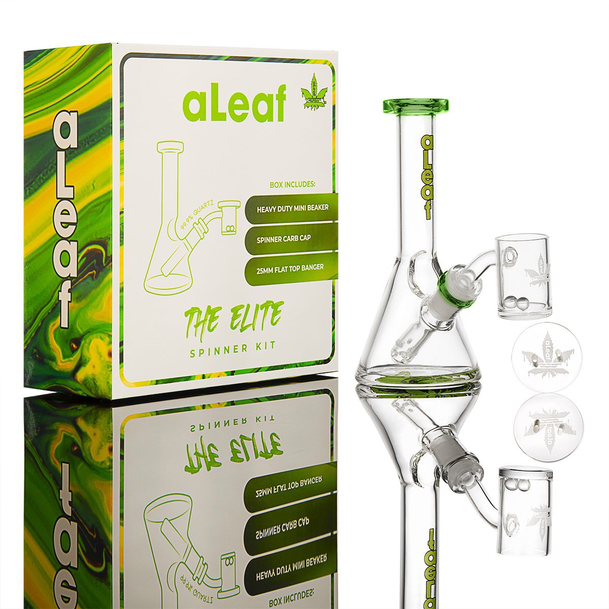 The Elite Spinner Kit™ *Your Dream Dabber Kit* aLeaf Glass