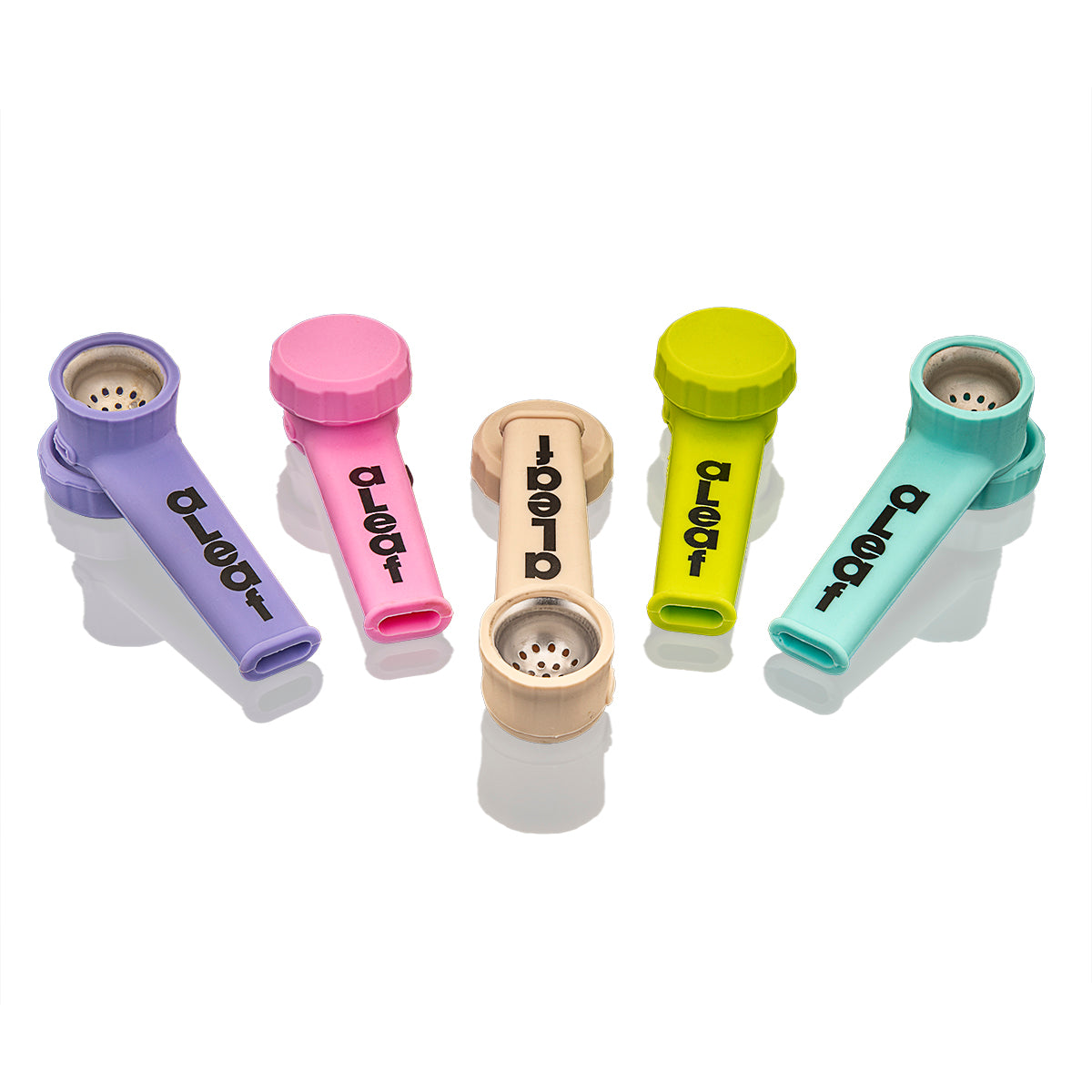 3.5 Inch Silicon Hand Pipe with Cap Pastel Version