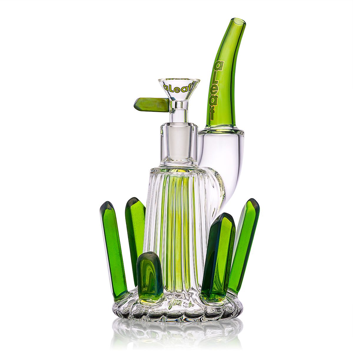 8'' ALEAF Desert Flower Blue Waterpipe