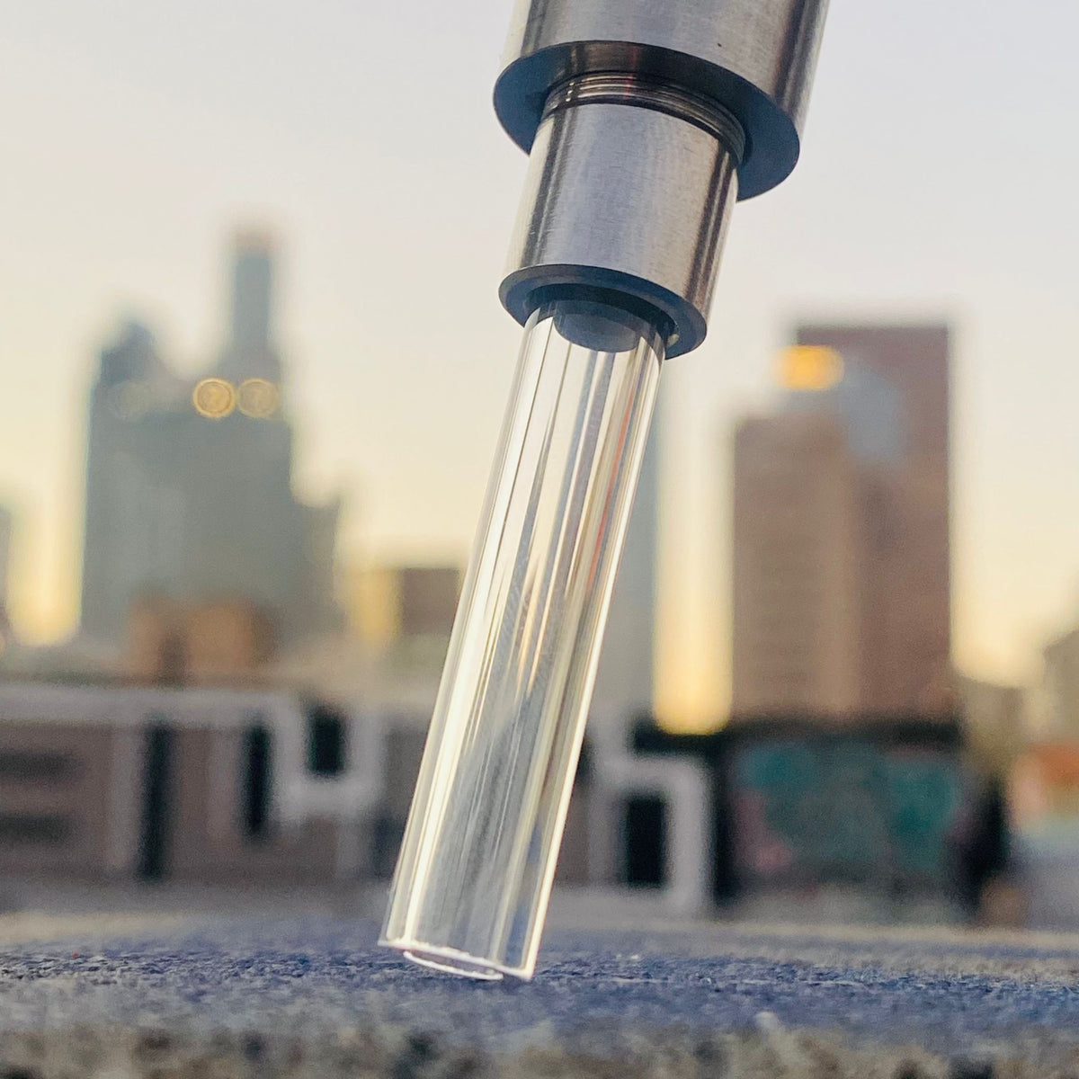 Attachment for screw on nectar collectors or aLeaf purifiers aLeaf Glass